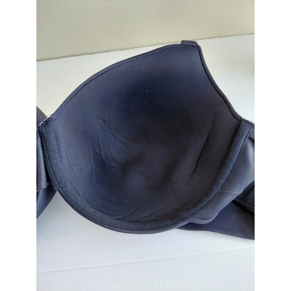 Lot of 3 Cacique/Livi Bras Size 46C Navy Blue Dark Brown & Black Sport - Picture 9 of 15